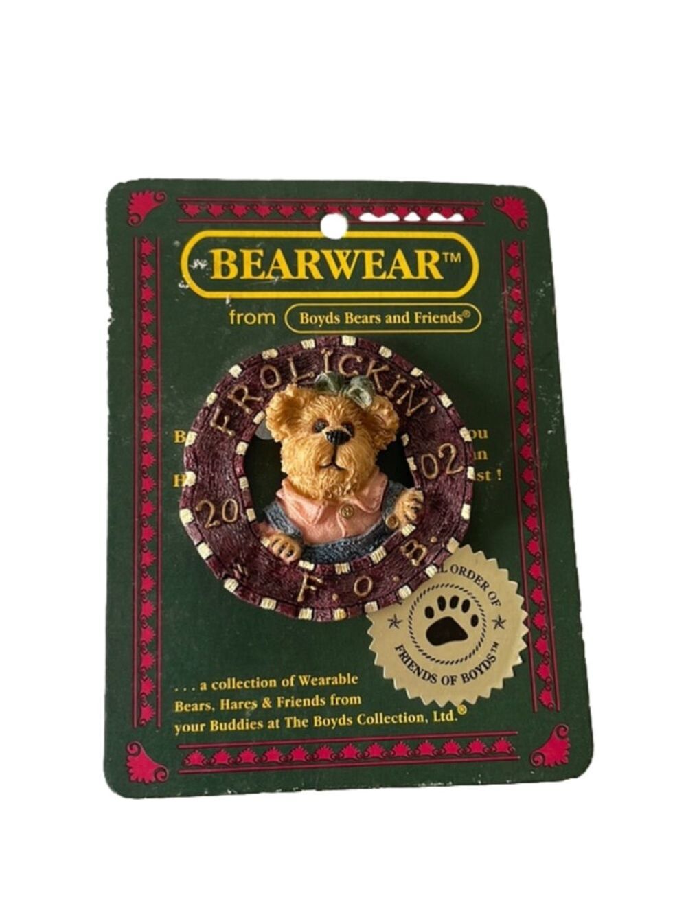 Boyd bears bear wear frocklin 2002 pin
